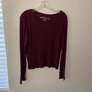 aeropostale maroon long sleeve